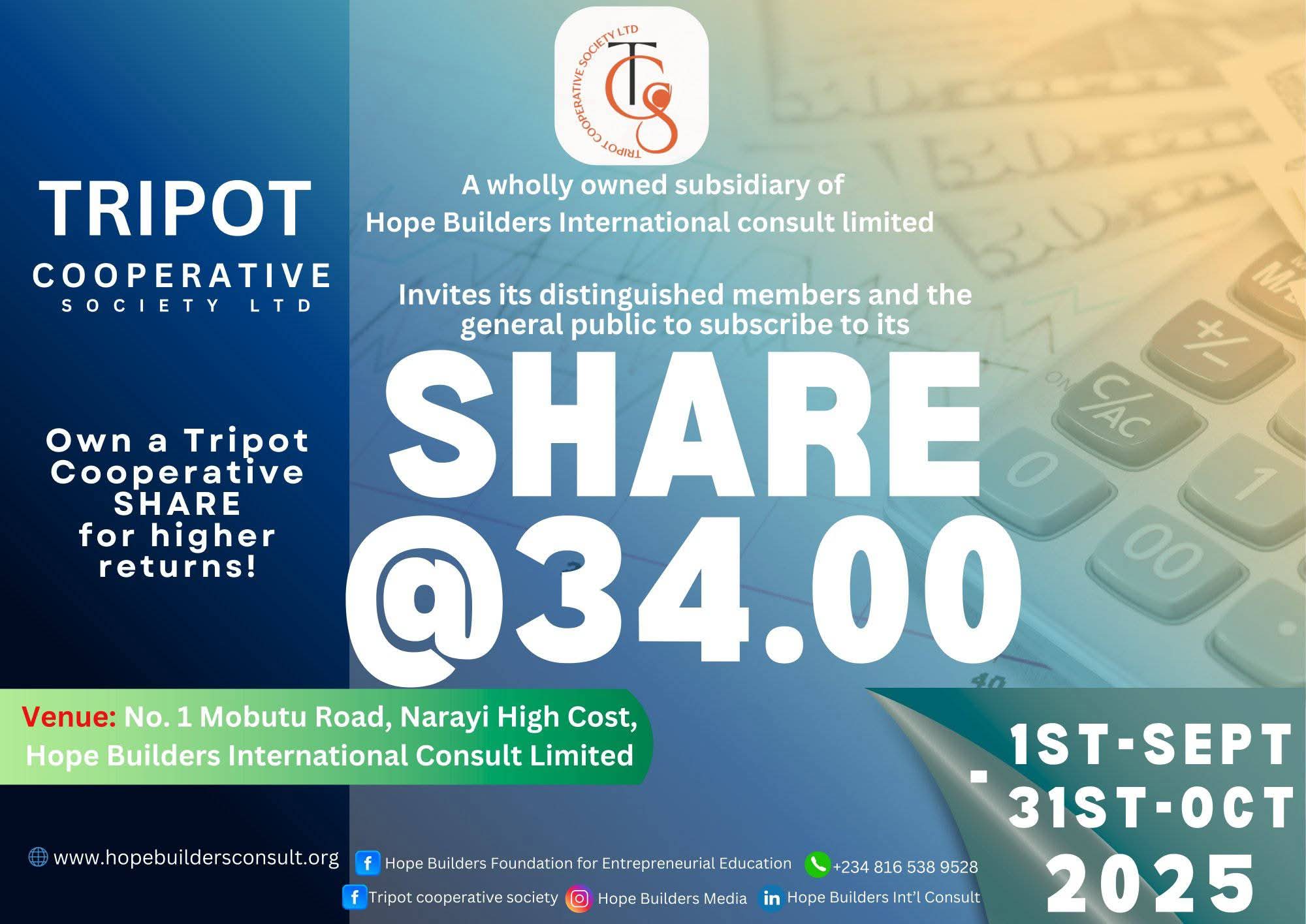 Own a Tripot Cooperative Share Today!